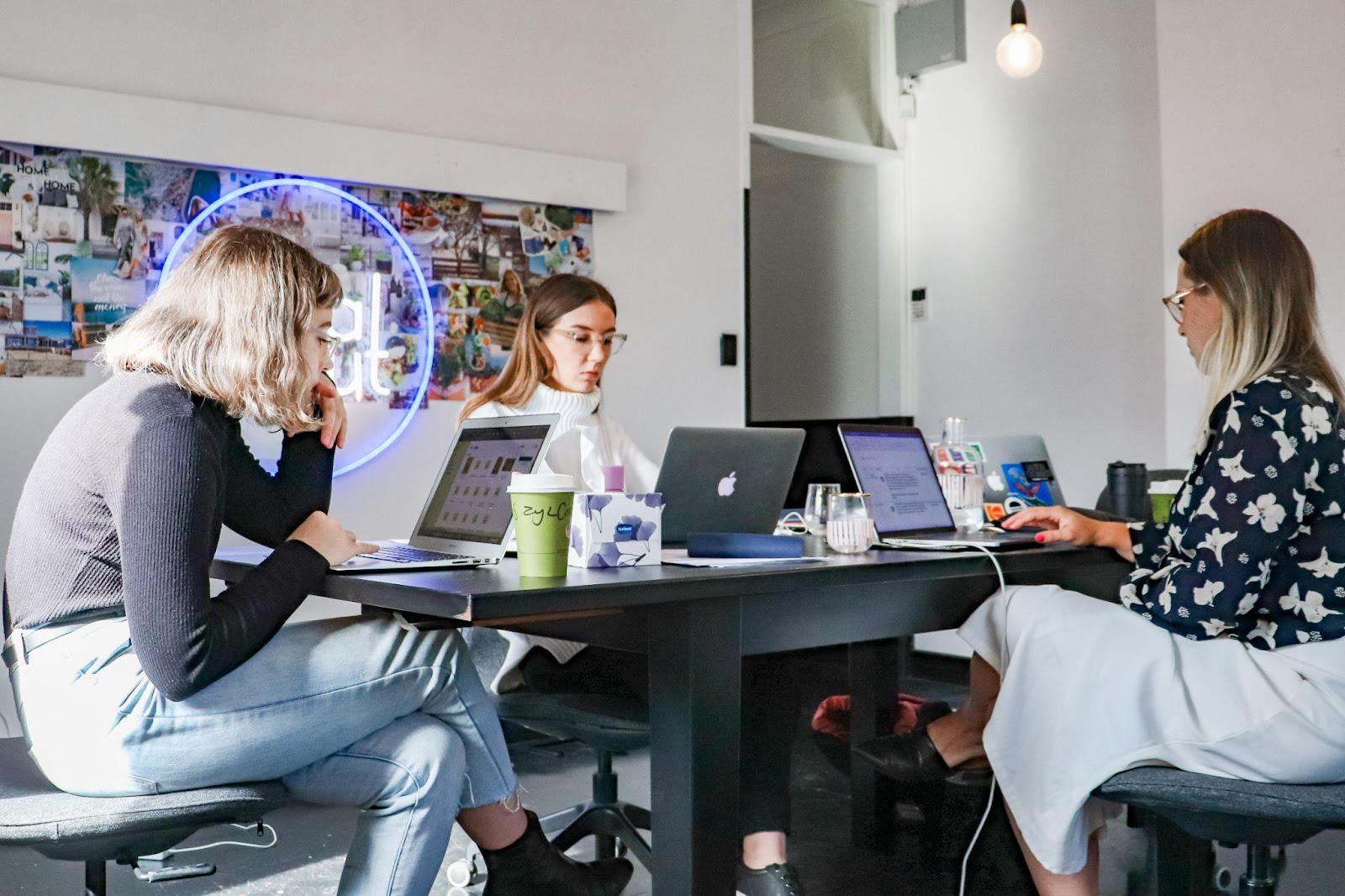 people working in an nonprofit office